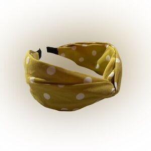 🛍️ 5 For $15 Chic Yellow Polka Dot Headband